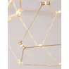 LUCES ASIS LE41326 gold LED pendant lamp 67W length 137cm