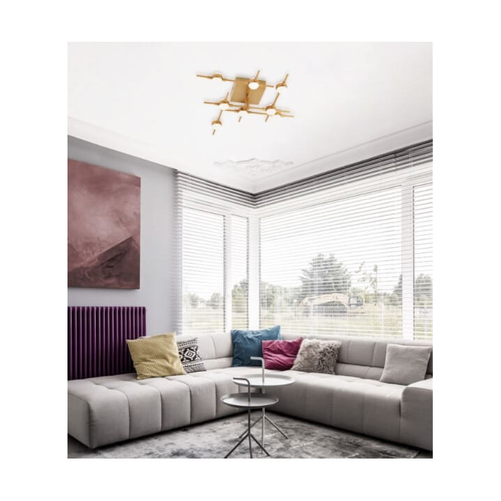 LUCES AZUL LE41335 gold 19W LED ceiling lamp white warm 3000K