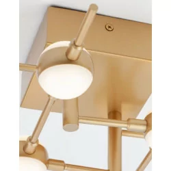 LUCES AZUL LE41336 gold, designer ceiling LED 43W warm white 3K 