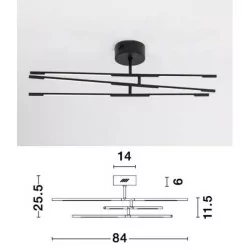 LUCES BELL LE41339/52 lampa sufitowa LED 30W