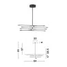 LUCES BELL LE41341/6 lampa wisząca LED 40W