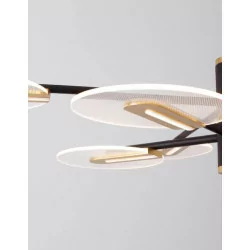 LUCES CEJA LE41373 pendant LED lamp 56W black-gold 89cm