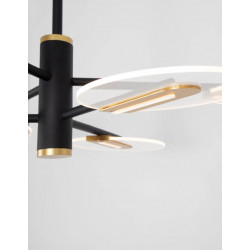 LUCES CEJA LE41375 ceiling LED lamp 42W black-gold + acrylic