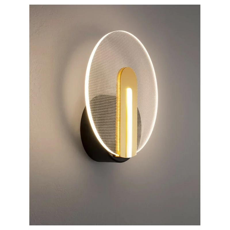 LUCES CEJA LE41374 wall LED lamp black-gold 7W