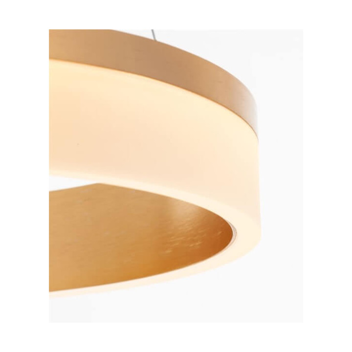 LUCES CRUZ LE41383 złota lampa wisząca LED ring 60cm