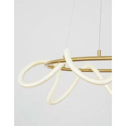 LUCES DEAN LE41386 gold pendant lamp LED 34W diameter 60cm