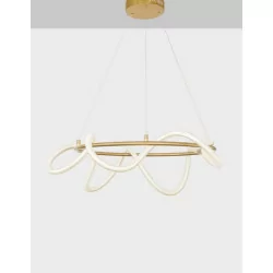 LUCES DEAN LE41386 gold pendant lamp LED 34W diameter 60cm