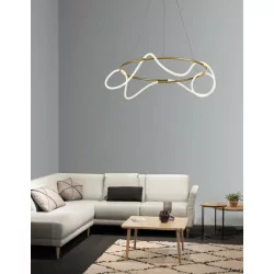 LUCES FIJO LE41389 złota lampa wisząca LED 43W