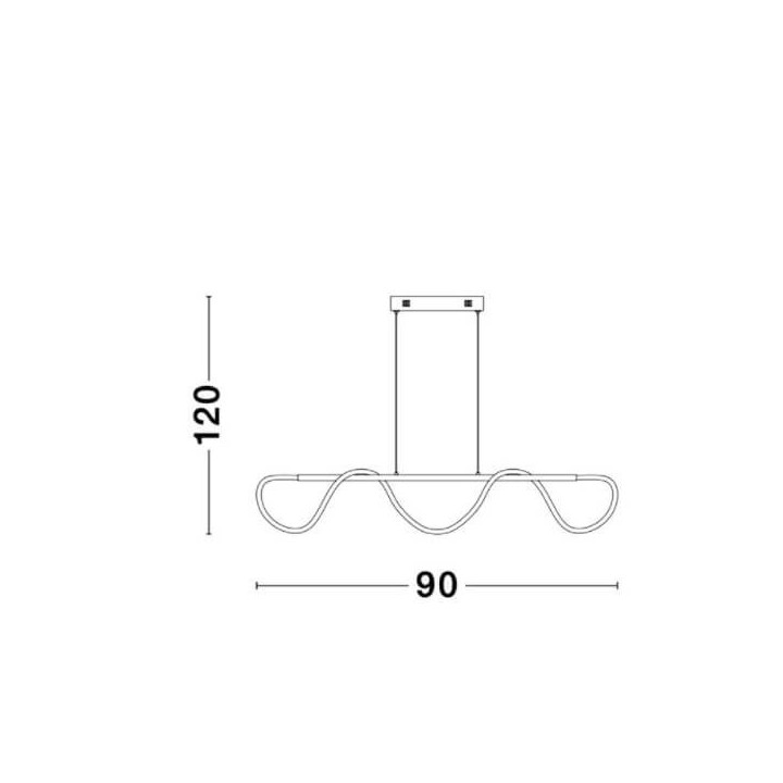 LUCES FIJO LE41390 pendant LED lamp 90cm 29W