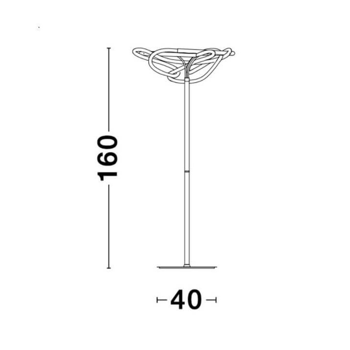 LUCES FIJO LE41391 floor LED lamp gold