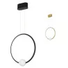 LUCES FRIA LE41394 black, gold pendant LED lamp