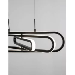 LUCES HOYO LE41399 black, gold pendant 64cm