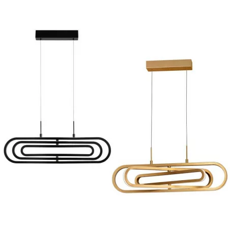 LUCES HOYO LE41399 black, gold pendant 64cm LUCES HOYO LE41399 black, gold pendant 64cm