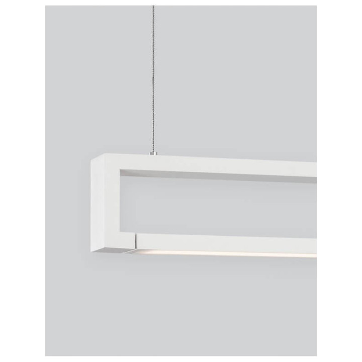 LUCES LUGO LE41437 white, adjustable hanging lamp LED 130cm