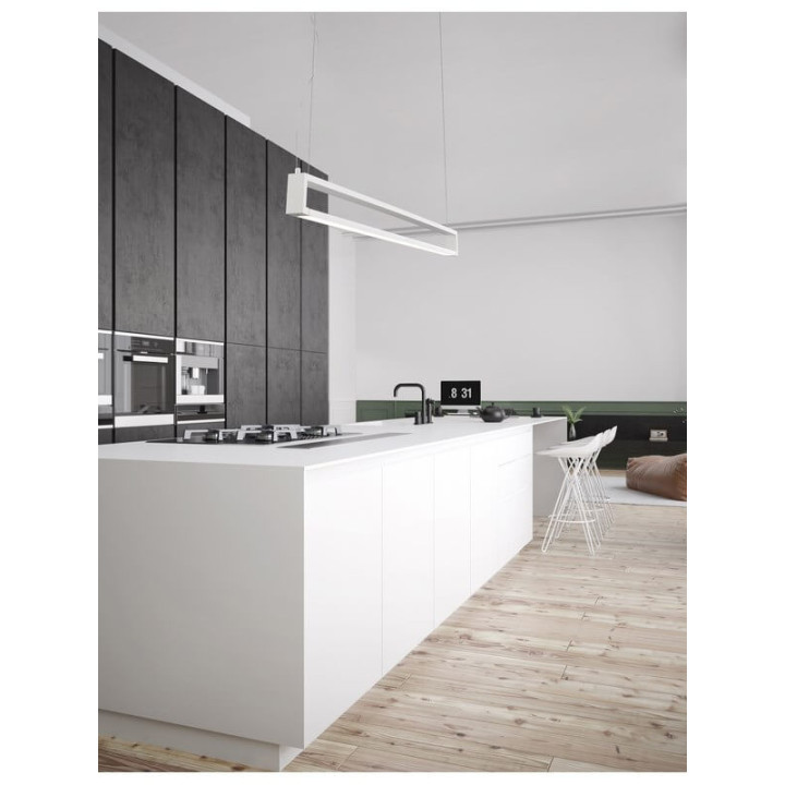 LUCES LUGO LE41437 biała, regulowa lampa wisząca LED 130cm