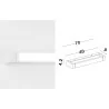 LUCES LUGO LE41438/9 white wall LED lamp 40cm, 70cm