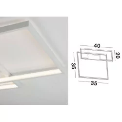 LUCES MATA LE41442/5 plafon LED 30W biały, czarny