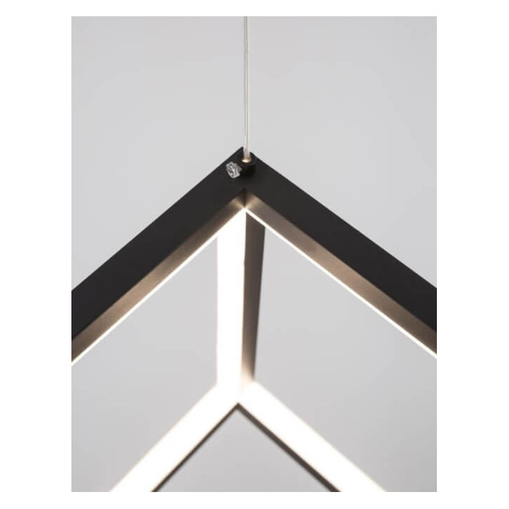 LUCES REUS LE41462/3 lampa wisząca LED 45W czarna, złota