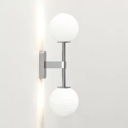 ASTRO TACOMA TWIN double bathroom wall lamp with a shade, 3 colors