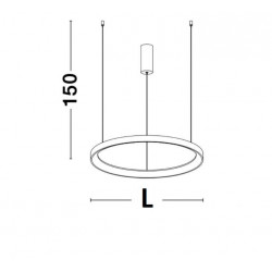 LUCES ROTA LE41467 pendant LED lamp 48cm, 58cm, 78cm