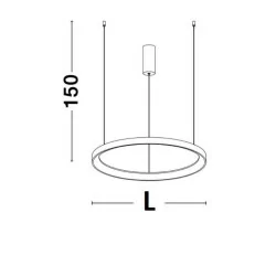 LUCES ROTA LE41467 wisząca LED 48cm, 58cm, 78cm