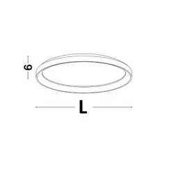 LUCES ROTA LE41473/4/5 plafon LED 38cm, 48cm, 58cm