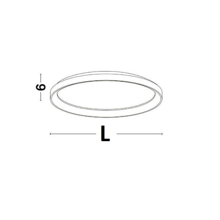 LUCES ROTA LE41473/4/5 ceiling LED lamp 38cm, 48cm, 58cm