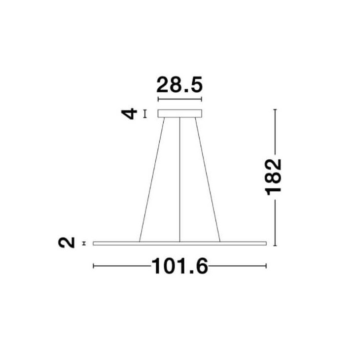 LUCES CAGUA LE41598 czarna lampa wisząca LED 45W 3000K