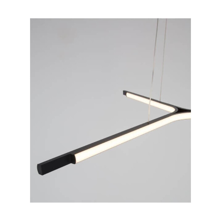 LUCES CAGUA LE41598 czarna lampa wisząca LED 45W 3000K