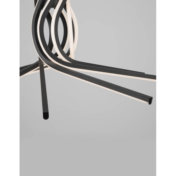 LUCES CEUTA LE41602 czarna lampa wisząca LED średnica 50cm
