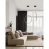 LUCES CHINU LE41603 black vertical pendant lamp LED 68cm 28W