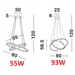 LUCES BELLO LE41595/6 lampa wisząca LED