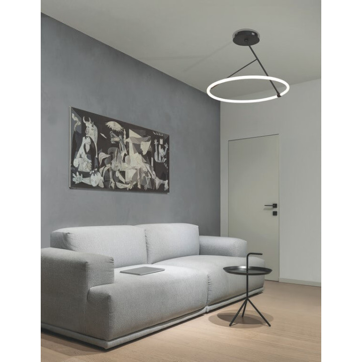 LUCES CINCO LE41605 black LED ceiling lamp 38cm