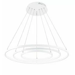 LUCES BANOS LE41588, LE99323 white pendant lamp LED 80cm - 3 rings