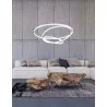 LUCES BANOS LE41588, LE99323 white pendant lamp LED 80cm - 3 rings