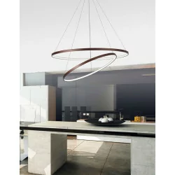 LUCES BANDA LE41587 pendant lamp 80cm brown LED 85W