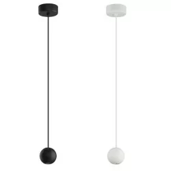 LUCES ECIJA LE41614 / 6 small, round white, black LED pendant lamp