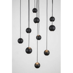LUCES ECIJA LE41615 black LED lamp 45W 10 hanging balls