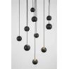 LUCES ECIJA LE41615 black LED lamp 45W 10 hanging balls