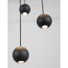 LUCES ECIJA LE41615 black LED lamp 45W 10 hanging balls