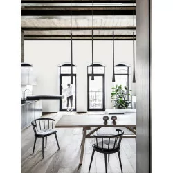 LUCES EJIDO LE41617 black pendant lamp LED 5x7W