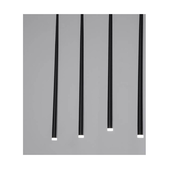 LUCES ELCHE LE41620 czarna lampa wisząca LED 7x3W