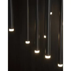 LUCES ELCHE LE41622 pendant lamp LED 12x3W black tubes