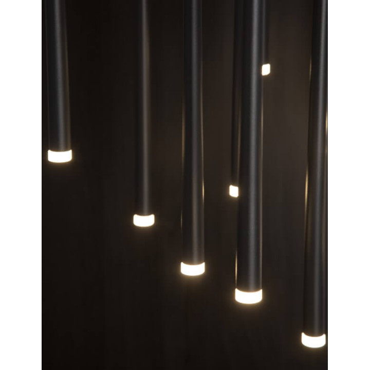 LUCES ELCHE LE41622 pendant lamp LED 12x3W black tubes