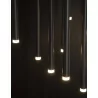 LUCES ELCHE LE41622 pendant lamp LED 12x3W black tubes