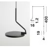 LUCES FALDA LE41628 czarna desigerska lampa wisząca LED 10W