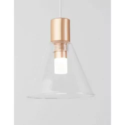 LUCES FRIAS LE41629 pendant lamp LED 5W gold glass shade