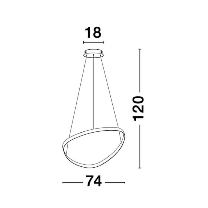 LUCES FUNZA LE41634/5 wisząca LED 74cm