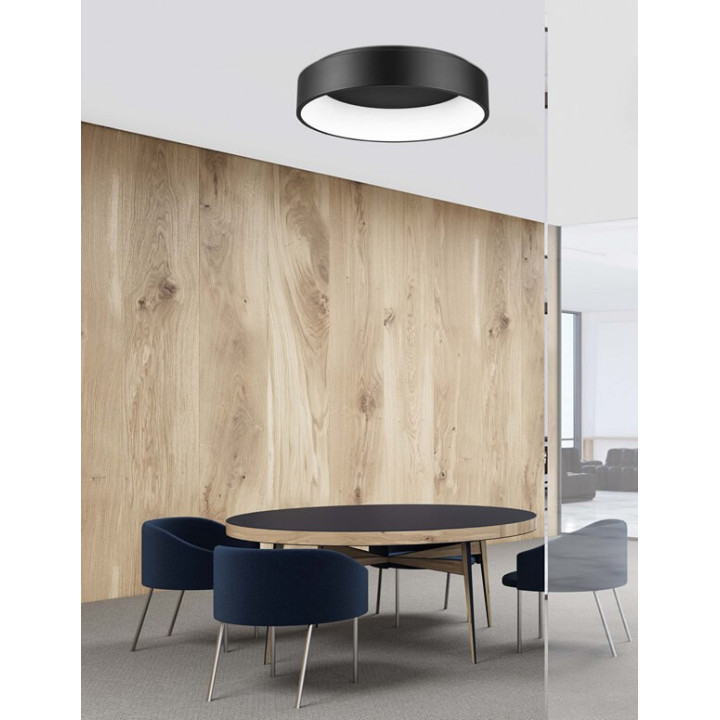 LUCES TOME LE41545/8 plafon LED 60cm biały, czarny