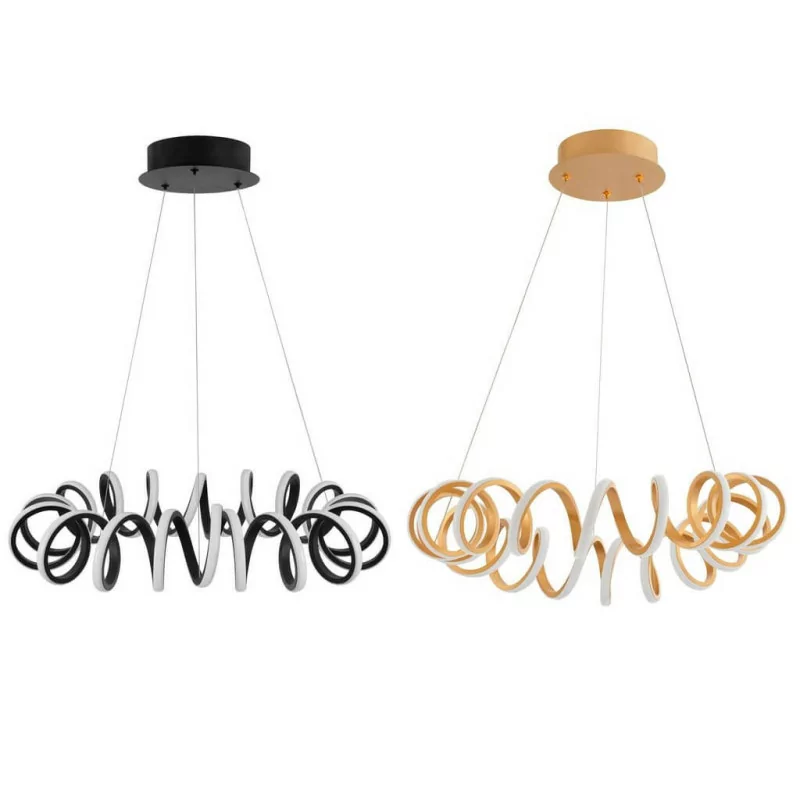 LUCES GODOY LE41641/2 hanging lamp LED 45W black, gold